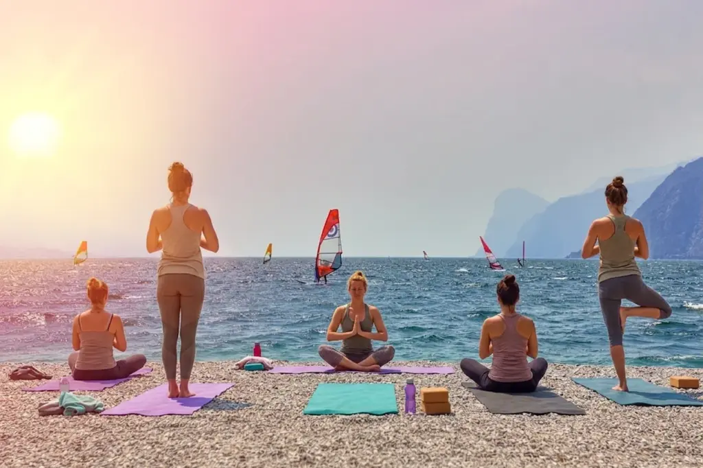Yoga in spiaggia